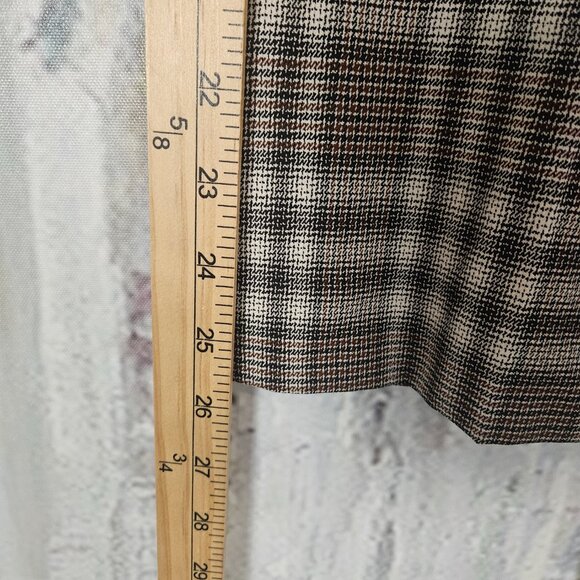 NWT Theory Kick Pants Optical Plaid Size 4 Virgin Wool Blend $345 - Picture 11 of 12